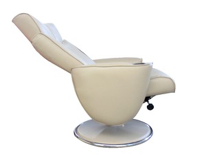 Sillón Reclinable de Cuero PU Elegante de Una Plaza Personalizado OEM con <span class=keywords><strong>Taburete</strong></span> - Product Image 4