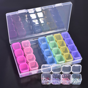 KADS 28 Grid Detachable Decorative <b>Box</b> Transparent Colorful Nail Art Rhinestone <b>Storage</b> <b>Box</b> for Manicure Accessories Organizer - Product Image 4