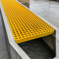 Revêtement de sol de construction de qualité supérieure, résistant au feu, antidérapant, léger, panneau de grille en FRP