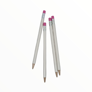 Bolígrafo Tipo Lápiz Blanco con Borrador Incorporado, Práctico para Escribir y Corregir - Product Image 1