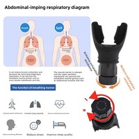 Entraîneur respiratoire portable à résistance réglable pour l'exercice des poumons et des abdominaux, entraîneur respiratoire transfrontalier
