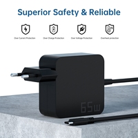Chargeur secteur portable GAN 65W 20V 3.25A TYPE C USB C adaptateur de chargeur pour ordinateur portable pour LENOVO ASUS HP DELL Chromebook