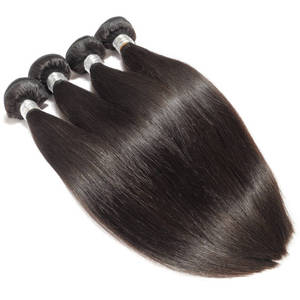 Indio de alta calidad precio de fábrica al por mayor del templo 100% sin procesar, Color Natural sedoso humano recto extensiones de cabello a granel - Product Image 3