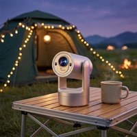 Projecteur intelligent portable JUNO J3 200 ANSI HIS352 WiFi 6 1+8 Go Android 9 720P avec batterie intégrée (3-4 heures), haut-parleurs, écran LCD Mini LED