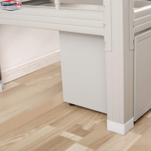 Cama litera doble con estructura de acero y armarios de almacenamiento debajo de la litera, cama litera metálica resistente para dormitorios y espacios de vida compartidos - Product Image 5