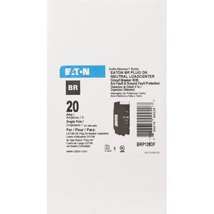 Disjoncteur combiné AFCI/GFCI Eaton BR 20A monopolaire à montage sur panneau - Product Image 2
