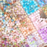 100 Stuks 8Mm Glazen Kralen Ronde Gradiënt Losse Handgemaakte Diy Kristal Kralen Voor Armbanden Sieraden Maken