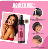 Colle pour Perruque Étanche et Dissolvant Marque Privée Séchage Rapide, Spray Teinture pour Dentelle et Mousse, Outils pour Extensions Capillaires