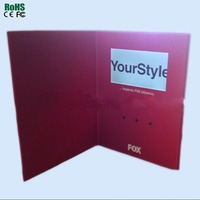 Carte de vœux personnalisable avec écran LCD de 7 pouces, carte d'invitation de mariage, carte cadeau avec design personnalisé pour les mariages et les fêtes