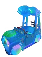 Matériel de moulage rotatif à 2 joueurs alimenté par batterie avec lumières pour parc d'attractions extérieur