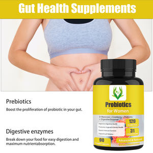 Probiotiques OEM ODM pour femmes, D-Mannose, canneberge, prébiotiques, enzymes digestives, vitamine C, améliore la santé digestive, équilibre du pH - Product Image 6