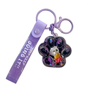 En gros, porte-clés en plastique mignon en forme d'animal de dessin animé avec liquide, pendentif pour sac, pour clés de voiture et comme cadeaux - Product Image 2