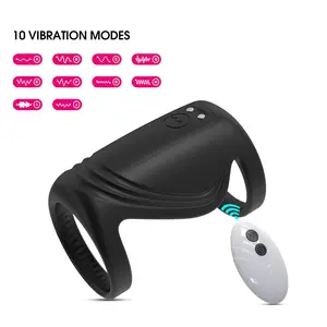 Anillo de esperma con bloqueo de retardo de vibración remoto inalámbrico Bluetooth, dispositivo de masturbación con retardo de masaje de vibración masculina, productos para adultos