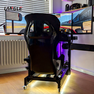<span class=keywords><strong>Cockpit</strong></span> en aluminium à mouvement réglable noir/argent anodisé 4080 profilé en aluminium Sim Racing <span class=keywords><strong>Cockpit</strong></span> Simulator Playseat - Product Image 1
