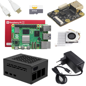 Bssy Original Nouvelle Carte de Développement Raspberry <span class=keywords><strong>Pi</strong></span> 5 Kit Développeur avec Options 2 Go/4 Go/8 Go Boîtier Alimentation Ventilateur (BCM2712) - Product Image 1