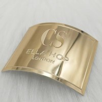 Étiquette métallique de luxe personnalisée en aluminium gaufré avec logo, adhésif 3M haut de gamme, autocollant doré métallique pour bouteille de parfum, plaque signalétique