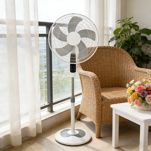 Ventilador de Pedestal de 18 Pulgadas, 5 <span class=keywords><strong>Aspas</strong></span>, 3 Velocidades, 70W, Ventilador de Pie, 110-240V - Product Image 1