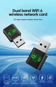 WiFi 6 AX900 BT 5.4 USB-Adapter Dualband 2,4G & 5GHz WiFi-Netzwerk karte 2 in1 Dongle USB Wireless-Netzwerk Wlan-Empfänger Win 10/11 PC - Product Image 2