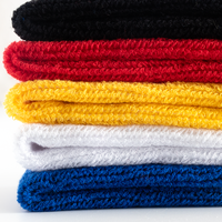 Bandeau de sport personnalisé en tissu éponge brodé pour hommes et femmes, élastique en coton, anti-transpiration, antidérapant et amortissant pour le basketball et le football