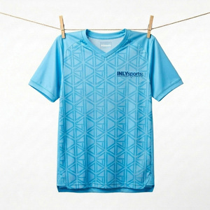Vente en gros de maillots de football personnalisés, vêtements de sport, t-shirts d'entraînement en plein air, polyester, spandex, compression pour la salle de sport, t-shirts de course - Product Image 1
