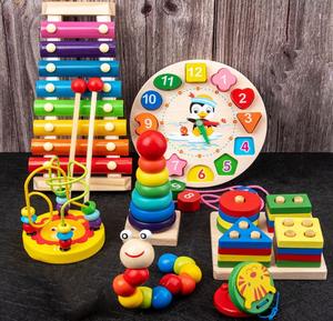 AiJH Juego de Bloques de Construcción de Relojes, Rompecabezas 3D, Juego de Mesa, Juguetes Educativos Montessori, Juguetes Musicales para Niños y Niñas - Product Image 2