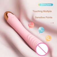 EU-Lagerbestand: Dual-Stimulations-Vibrator, Dildo mit Mehrfachgeschwindigkeit, starker AV-Stab-Massager, rotierend, 50 dB, USB, wasserdicht