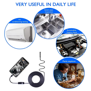 1080P 5.5mm lentille câble dur étanche voiture égout Inspection <span class=keywords><strong>endoscope</strong></span> Mini <span class=keywords><strong>endoscope</strong></span> caméra pour IOS Android 1-3M - Product Image 5