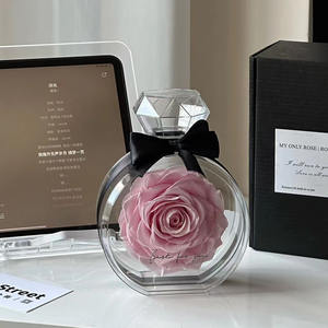 Everlasting Enchanted eternity eternal Forever Rose flor preservada en botella de perfume de acrílico - Product Image 2