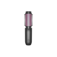 Brosse à boucler électrique sans fil en céramique à dents larges et étroites, anti-emmêlement, avec batterie USB, LED, anti-frisottis, portable, pour hôtel et camping-car