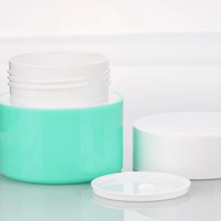50g plastique PP soins de la peau forme ronde cosmétique emballage conteneur Double couche corps gommage pot