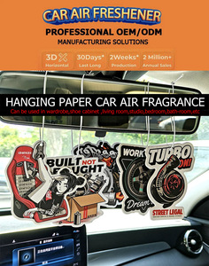 Désodorisant de voiture en papier personnalisé avec logo, en gros, carte parfumée promotionnelle avec forme personnalisée pour cadeaux promotionnels - Product Image 2