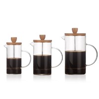 Cafetière à piston écologique, presse-filtre manuelle, pot à café transparent épaissi pour la maison et la cuisine