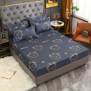 Commercio all'ingrosso di alta qualità con stampa fantasia 100% poliestere microfibra tessuto copriletto lenzuolo con angoli coprimaterasso Set - Product Image 4