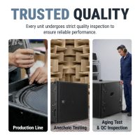 Accuracy Pro Audio CS18A08 Altavoz Subwoofer Profesional de Alta Potencia con Poliurea, Subwoofer Activo Premium de 18 Pulgadas
