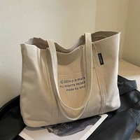 Sacs fourre-tout en toile de coton calicot moyen, personnalisables avec logo, poche zippée et poignée renforcée épaisse