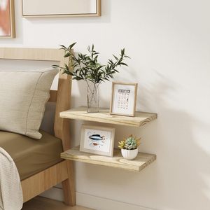Étagère suspendue en bois à panneau unique, présentoir pour salon, étagère flottante multifonctionnelle pour chambre et cuisine - Product Image 1