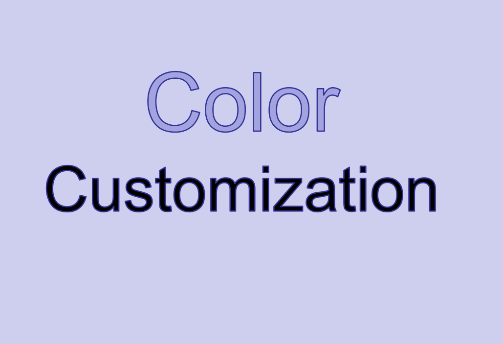 Personalizzazione del colore