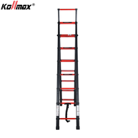 Échelle télescopique double face en aluminium Kollmax, design pliable portable, capacité de charge de 150 kg, utilisation domestique, plusieurs tailles