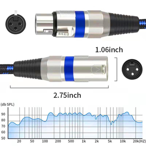 Cáp XLR, Cáp Micro 5m, dây Micro cân bằng XLR Nam sang nữ 3 pin, dây nylon không có oxy (OFC) - Product Image 4
