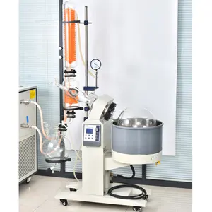 Etanol destilados Industrial Rotovap Extractor Laboratorio Evaporador de vacío rotatorio con condensador de bobina vertical