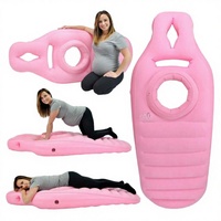 Oreiller gonflable pour femme enceinte avec trou, surface douce, oreiller de maternité, cadeaux promotionnels pour le yoga