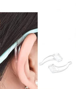 Crochets d'<span class=keywords><strong>oreille</strong></span> antidérapants transparents pour lunettes de soleil, lunettes de vue et lunettes - Product Image 1
