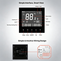 Contrôleur de sauna encastré personnalisé avec thermostat LCD à affichage négatif pour panneau de commande de sauna