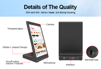 Tablet PC con Pantalla Táctil LCD Android de 10.1 Pulgadas, con Soporte en Forma de L, para Publicidad en Restaurantes, con Cámara, para Mesa