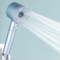 Pommeau de douche ABS à 5 vitesses à décharge sous pression Trous de buse en silicone Filtre en coton Débit d'eau lisse