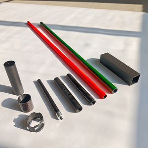 Fabricante de tubos de fibra de carbono de gran diámetro directo de fábrica Conectores de tubo de fibra de carbono curvos 3K con mecanizado CNC - Product Image 2