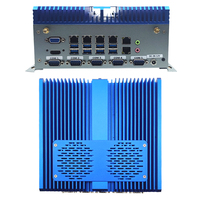 Fanless Embedded Industrial Mini Computer Supporting I3/I5/I7 CPUs Dual LAN 2x DDR4 SO-DIMM Slots Serial/Parallel Ports