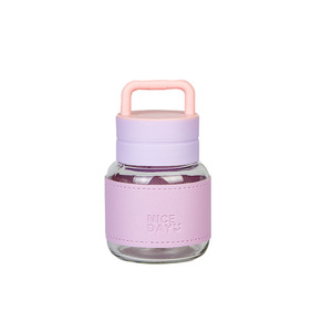 Gobelet à lait Chubby Milk Shaker avec poignée, bouteille d'eau en verre, tasse à café, design créatif, couleur unie, tasse individuelle, cadeau - Product Image 3