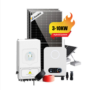 ระบบไฮบริด Sunkit 3kw 5kw 8kw 10kw 15kw 20kw แบบเชื่อมต่อกับระบบไฟฟ้าสาธารณะ ระบบโซลาร์เซลล์สำเร็จรูปสำหรับบ้าน 5kw 10kw 20kw - Product Image 2