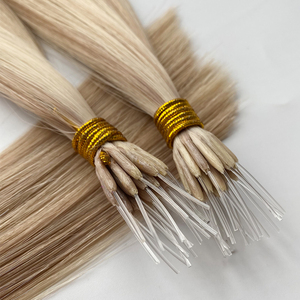 Colla <span class=keywords><strong>meno</strong></span> di alta qualità doppio disegnato plastica Nano anello vergine estensione dei capelli umani - Product Image 5